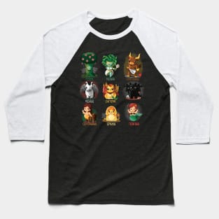 Mythology Creatures Baseball T-Shirt